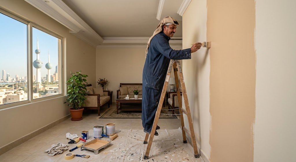 صباغ فى المسايل اصباغ الكويت لتنفيذ أحدث الديكورات والدهانات