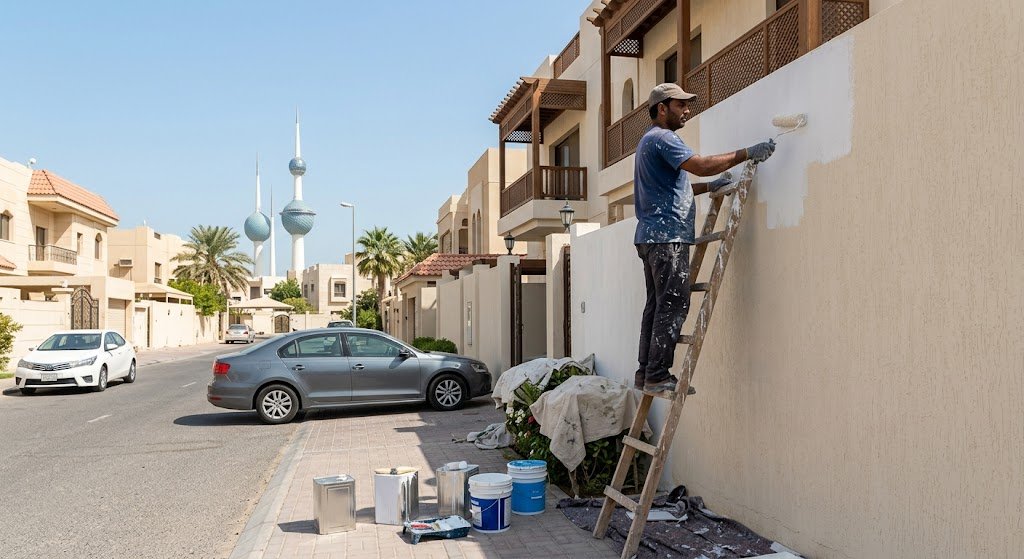 اصباغ الكويت صباغ مبارك الكبير لتنفيذ أحدث الديكورات والدهانات