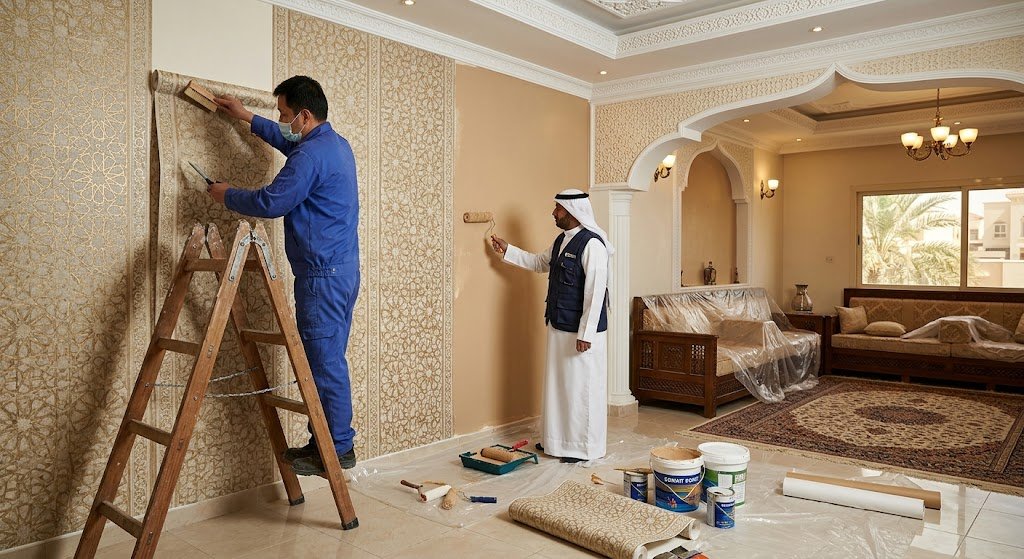 صباغ رخيص صباغ الفردوس الكويت لخدمات الدهانات وورق الجدران بأعلى جودة